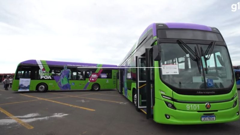 Ponto central do pacote é a renovação da frota de ônibus, com mais de 5 mil unidades "verdes" - Reprodução/g1